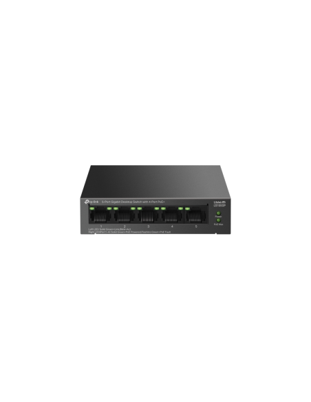 TP-Link LiteWave LS105GP switch No administrado Gigabit Ethernet (10/100/1000) Energía sobre Ethernet (PoE) Negro