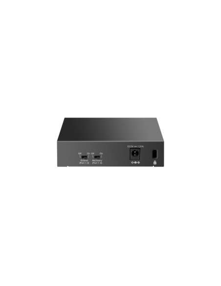 TP-Link LiteWave LS105GP switch No administrado Gigabit Ethernet (10/100/1000) Energía sobre Ethernet (PoE) Negro