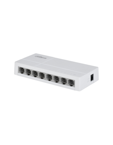 Dahua Technology PoE DH-SF1008L switch No administrado Fast Ethernet (10/100) Energía sobre Ethernet (PoE) Escritorio Gris claro