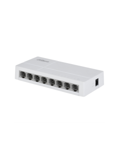 Dahua Technology PoE DH-SF1008L switch No administrado Fast Ethernet (10/100) Energía sobre Ethernet (PoE) Escritorio Gris claro 2