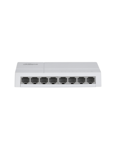 Dahua Technology PoE DH-SF1008L switch No administrado Fast Ethernet (10/100) Energía sobre Ethernet (PoE) Escritorio Gris claro
