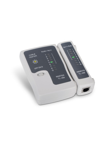 AISENS A142-0312 comprobador de cables de red Comprobador de cables UTP/STP Gris