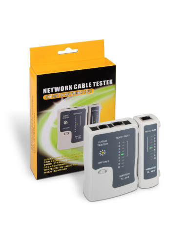 AISENS A142-0312 comprobador de cables de red Comprobador de cables UTP/STP Gris