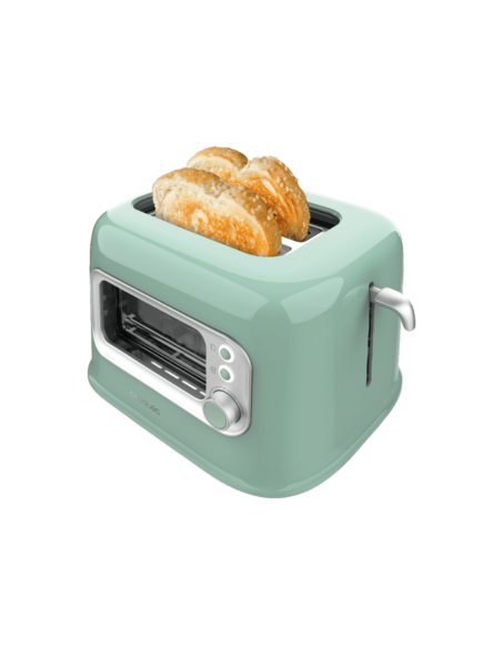Cecotec RetroVision Green 5 2 rebanada(s) 700 W Verde claro, Acero inoxidable