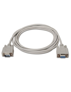 AISENS A112-0065 cable de serie Beige 1,8 m DB9 2