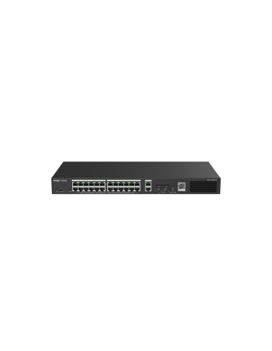 Ruijie Networks RG-ES228GS-P switch Gestionado Gigabit Ethernet (10/100/1000) Energía sobre Ethernet (PoE) Negro
