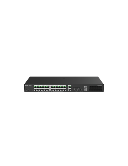 Ruijie Networks RG-ES228GS-P switch Gestionado Gigabit Ethernet (10/100/1000) Energía sobre Ethernet (PoE) Negro