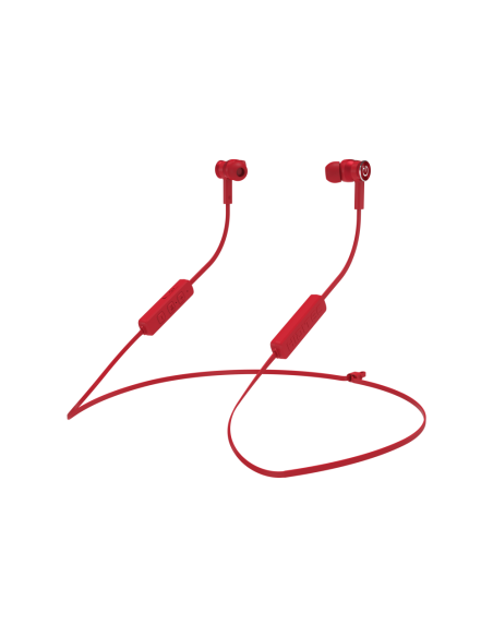 Hiditec AKEN Auriculares Inalámbrico Dentro de oído, Banda para cuello Llamadas/Música Bluetooth Rojo