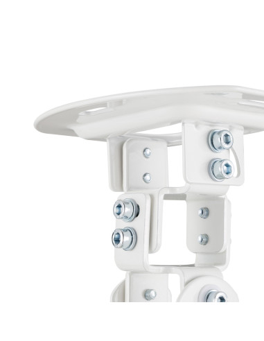 AISENS Soporte Universal Giratorio, Inclinable de Techo para Proyector 13.5Kg, Blanco
