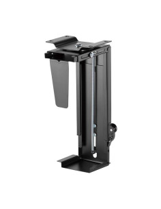 AISENS Soporte Giratorio y Altura Personalizable para CPU por Debajo de Escritorio con Mango de Bloqueo Fácil