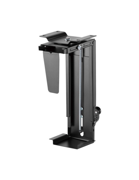 AISENS Soporte Giratorio y Altura Personalizable para CPU por Debajo de Escritorio con Mango de Bloqueo Fácil