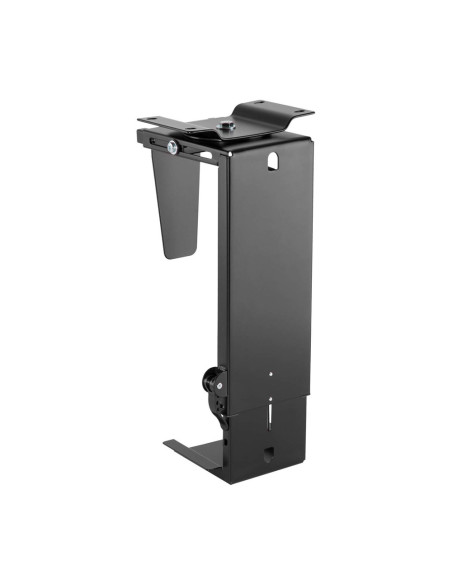 AISENS Soporte Giratorio y Altura Personalizable para CPU por Debajo de Escritorio con Mango de Bloqueo Fácil