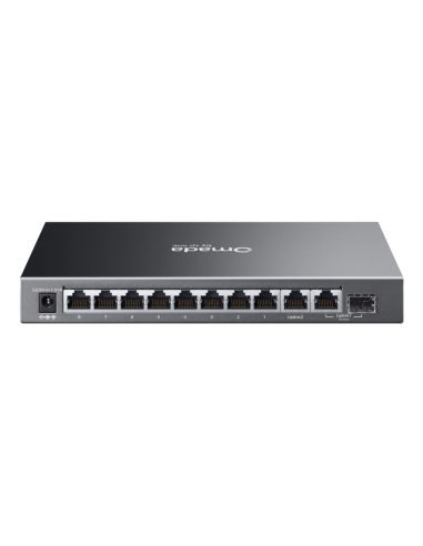 TP-Link Omada ES210GP switch Gestionado L2 Gigabit Ethernet (10/100/1000) Energía sobre Ethernet (PoE) DIN rail Negro