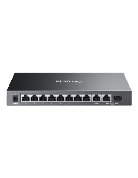 TP-Link Omada ES210GP switch Gestionado L2 Gigabit Ethernet (10/100/1000) Energía sobre Ethernet (PoE) DIN rail Negro