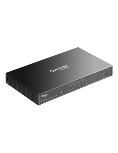TP-Link Omada ES210GP switch Gestionado L2 Gigabit Ethernet (10/100/1000) Energía sobre Ethernet (PoE) DIN rail Negro
