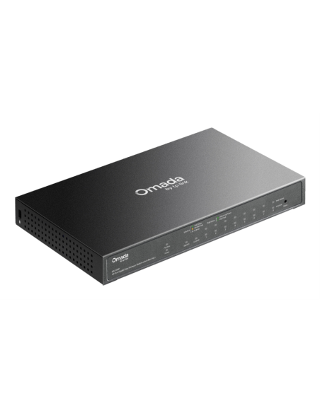 TP-Link Omada ES210GP switch Gestionado L2 Gigabit Ethernet (10/100/1000) Energía sobre Ethernet (PoE) DIN rail Negro