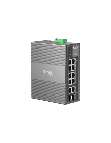 TP-Link Omada IES210GPP switch Gestionado Gigabit Ethernet (10/100/1000) Energía sobre Ethernet (PoE) DIN rail Gris