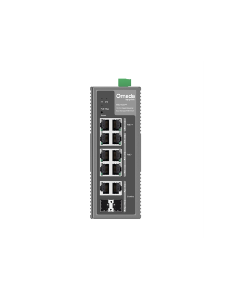TP-Link Omada IES210GPP switch Gestionado Gigabit Ethernet (10/100/1000) Energía sobre Ethernet (PoE) DIN rail Gris