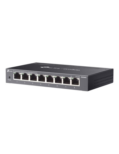 TP-Link Omada ES208G switch Gestionado L2 Gigabit Ethernet (10/100/1000) Negro