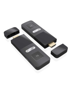 AISENS ASWL-H2K30M001-BK extensor audio/video Transmisor y receptor de señales AV 2