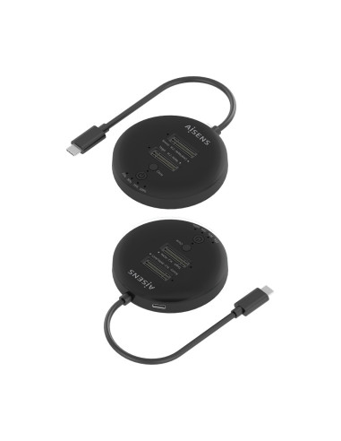 AISENS ASDS-2M2N05-BK base de conexión para disco duro USB 3.2 Gen 2 (3.1 Gen 2) Type-C