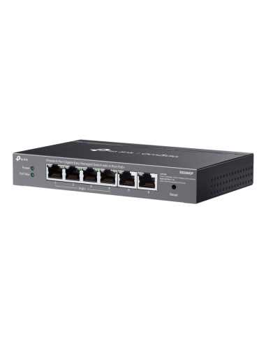 TP-Link Omada ES206GP switch Gestionado Gigabit Ethernet (10/100/1000) Energía sobre Ethernet (PoE) Negro