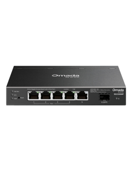 TP-Link SG2206MP switch L2 Gigabit Ethernet (10/100/1000) Energía sobre Ethernet (PoE)