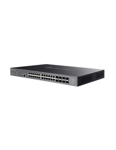 TP-Link Omada SX3832MPP switch Gestionado L2+ 10G Ethernet (100/1000/10000) Energía sobre Ethernet (PoE) DIN rail Negro