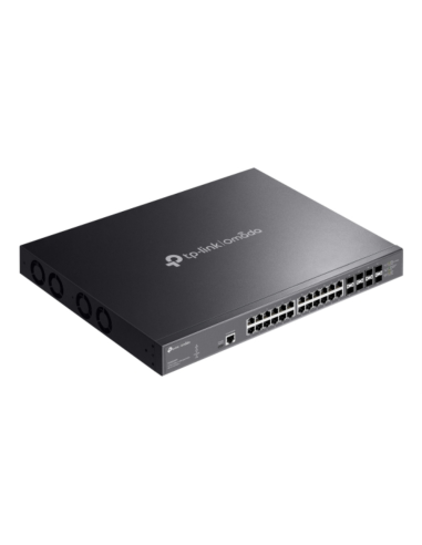 TP-Link Omada SX3832MPP switch Gestionado L2+ 10G Ethernet (100/1000/10000) Energía sobre Ethernet (PoE) DIN rail Negro