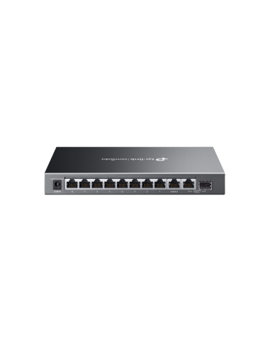 TP-Link Omada ES210GMP switch Gestionado Gigabit Ethernet (10/100/1000) Energía sobre Ethernet (PoE) Negro
