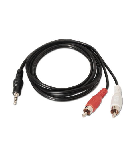AISENS A128-0147 cable de audio 1,5 m 3,5mm 2 x RCA Negro
