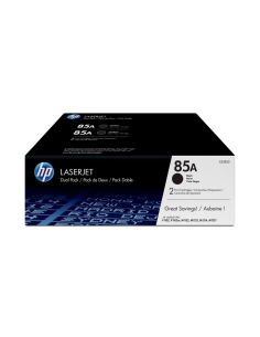 HP Pack de ahorro de 2 cartuchos de tóner original LaserJet 85A negro