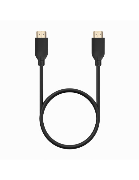 AISENS Cable HDMI V2.0 CCS Premium Alta Velocidad / Hec 4K@60Hz 18Gbps, A/M-A/M, Negro, 0.5m