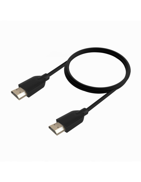 AISENS Cable HDMI V2.0 CCS Premium Alta Velocidad / Hec 4K@60Hz 18Gbps, A/M-A/M, Negro, 1.0m