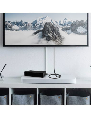 AISENS Cable HDMI V2.0 CCS Premium Alta Velocidad / Hec 4K@60Hz 18Gbps, A/M-A/M, Negro, 1.0m