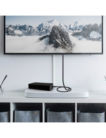 AISENS Cable HDMI V2.0 CCS Premium Alta Velocidad / Hec 4K@60Hz 18Gbps, A/M-A/M, Negro, 1.0m