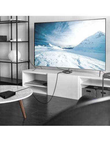 AISENS Cable HDMI V2.0 CCS Premium Alta Velocidad / Hec 4K@60Hz 18Gbps, A/M-A/M, Negro, 2.0m