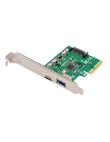 Digitus Tarjeta PCIe, USB Type-C™ + USB-A