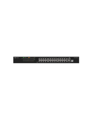 Ruijie Networks RG-ES126FGS-LP switch No administrado L2 Fast Ethernet (10/100) Energía sobre Ethernet (PoE) Negro