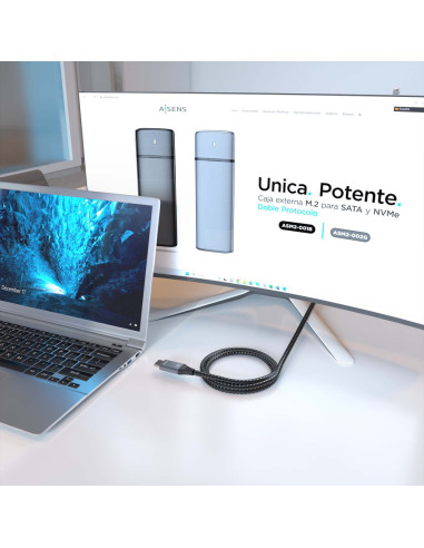 AISENS A150-0876 cable HDMI 5 m HDMI tipo A (Estándar) Negro, Gris