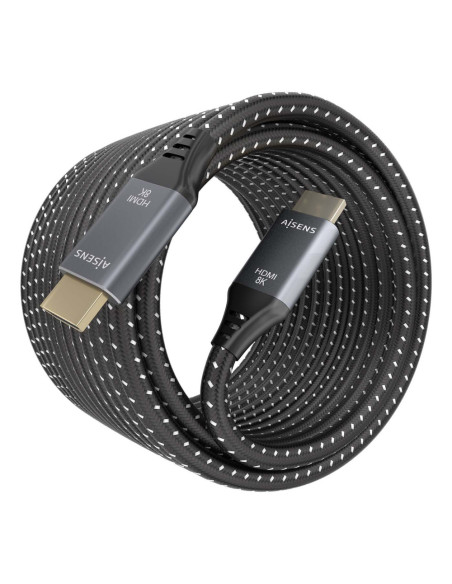 AISENS A150-0878 cable HDMI HDMI tipo A (Estándar) Negro, Gris