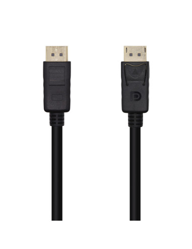 AISENS Cable DisplayPort V1.2 4K@60Hz, DP/M-DP/M, Negro, 1.0m