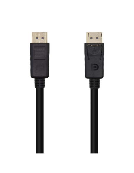 AISENS Cable DisplayPort V1.2 4K@60Hz, DP/M-DP/M, Negro, 1.0m