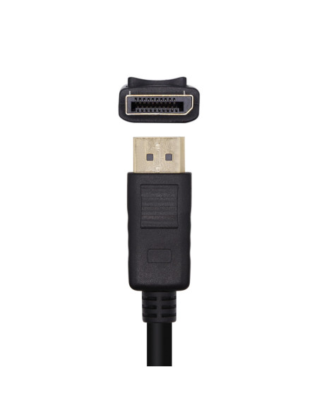 AISENS Cable DisplayPort V1.2 4K@60Hz, DP/M-DP/M, Negro, 1.0m