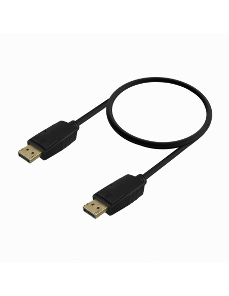 AISENS Cable DISPLAYPORT V1.2 CCS 4K@60Hz, DP/M-DP/M, Negro, 0.5m