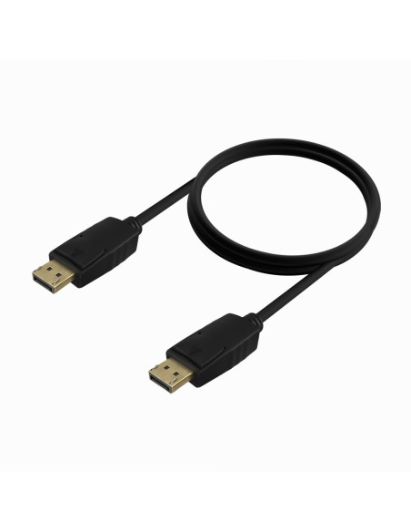 AISENS Cable DISPLAYPORT V1.2 CCS 4K@60Hz, DP/M-DP/M, Negro, 1.0m