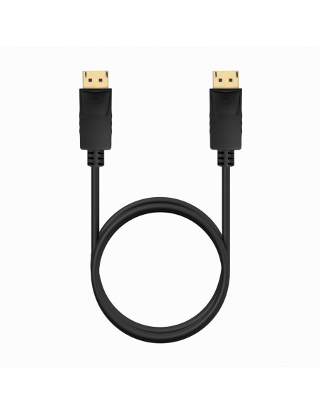 AISENS Cable DISPLAYPORT V1.2 CCS 4K@60Hz, DP/M-DP/M, Negro, 1.0m