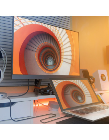 AISENS Cable DISPLAYPORT V1.2 CCS 4K@60Hz, DP/M-DP/M, Negro, 1.0m