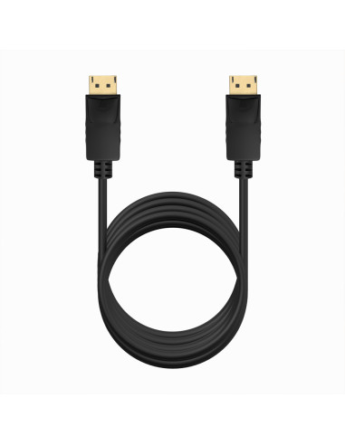 AISENS Cable DISPLAYPORT V1.2 CCS 4K@60Hz, DP/M-DP/M, Negro, 3.0m