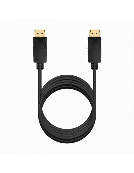 AISENS Cable DISPLAYPORT V1.2 CCS 4K@60Hz, DP/M-DP/M, Negro, 3.0m